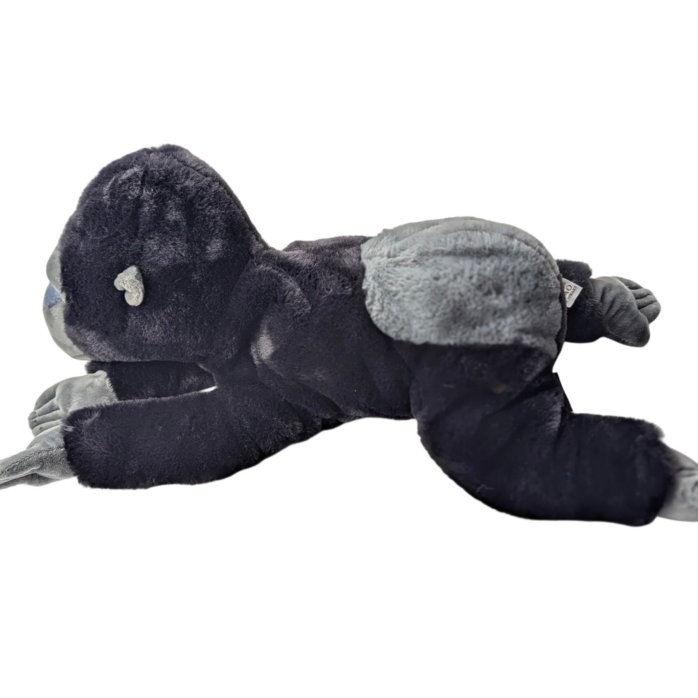 FAO Schwarz Silverback Gorilla Plush Stuffed‎ Animal Black Grey PA-18759(CN)